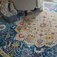 thumbnail image 6 of Nourison Global Vintage Medallion Blue 6' x ROUND Area Rug, (6' Round), 6 of 8
