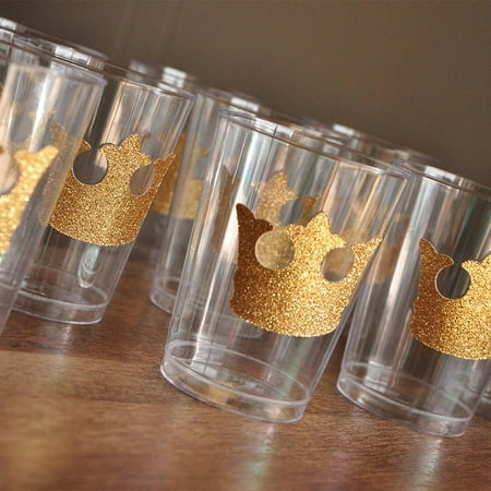 Royal Prince Baby Shower Cups. Ships in 1-3 Business Days. Set of 10 Crown Party Cups.