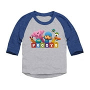 Pocoyo - Pocoyo Logo With Friends Toddler 3/4-Sleeve Raglan T-Shirt