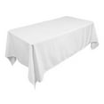 thumbnail image 1 of TEKTRUM 72 X 108 INCH 72"X108" RECTANGULAR POLYESTER TABLECLOTH - WHITE COLOR, 1 of 5