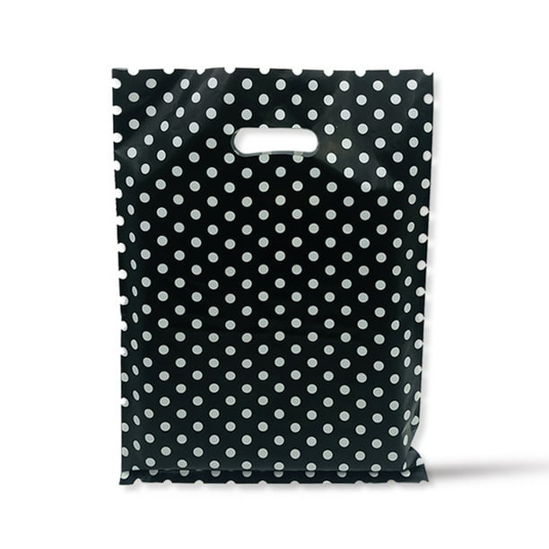 Bolsa de almacenamiento portátil de 50 piezas, bolsas de compras para recuerdo de fiesta, bolsa de ropa de gran capacidad para viajes al aire Almacenamiento y organización del hogar Negro 35x45cm Bearachild HA075227-06