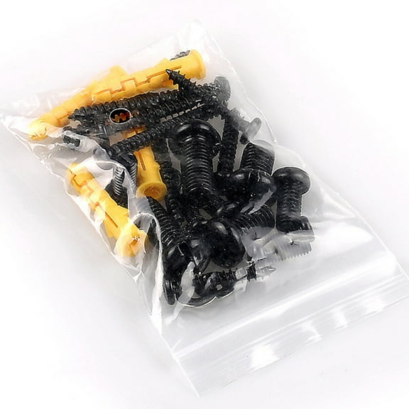 PBPBOX TV Anti Tip Strap with Mounting Hardware for Furniture Safety and Wall Anchor Black