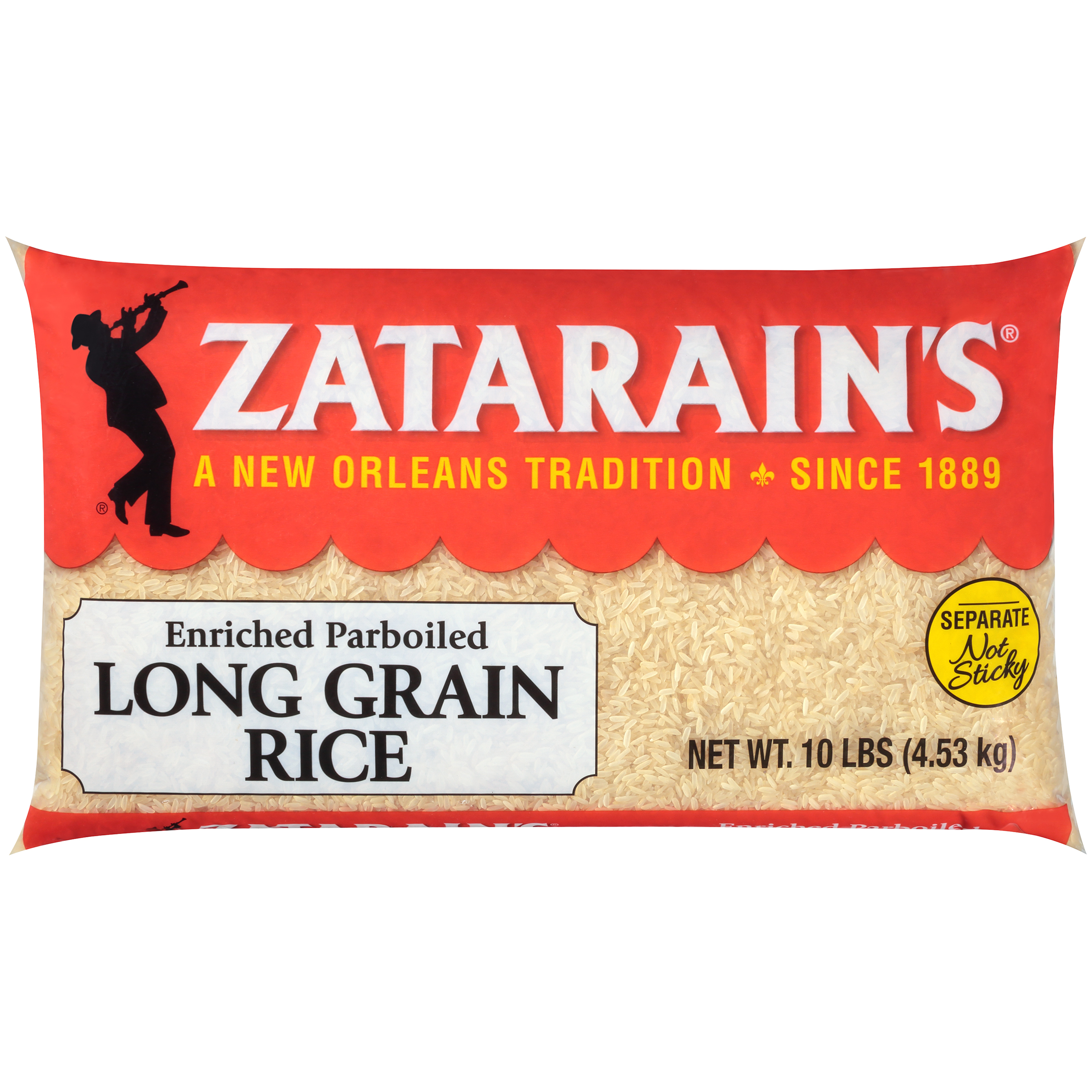 Zatarain?s? Enriched Natural Parboiled Rice, Extra Long, 10 lbs. Bag