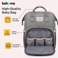 thumbnail image 7 of Behome Diaper Bag Backpack, Large Waterproof Baby Bag with Changing Pad, Stroller Straps & Insulated Pockets, Multifunctional Travel Diaper Bags for Mom & Dad, 7 of 7