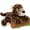 Leopard-Brown, variant on Tezituor 2PCS Tiger Stuffed Animal 18'' Mommy and Baby Tiger Plush with Interactive Connecting Design