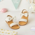thumbnail image 3 of Toddler Girl Ivory White Sandals Size 6 - Little Girl Summer Dress Shoes Lightweight Open Toe Beach Holiday, 3 of 6
