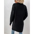 thumbnail image 4 of LAICAIW Womens Cardigan Long Sleeve Cable Knit Sweater Open Front Loose Outwear with Pocket, 4 of 5