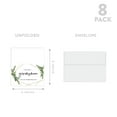 thumbnail image 5 of Koyal Wholesale Groomsmen Wedding Day Gift Cards with Envelopes Set of 8 Geometric Greenery On My Wedding Day Cards, 5 of 5