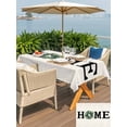 thumbnail image 6 of 60x84 Inch Outdoor Tablecloth with Umbrella Hole Zipper Rectangle Eucalyptus Rectangular Tablecloths Outside Waterproof Garland Flower Farm Home Country Summer Patio Table Cover for Picnic Party, 6 of 8