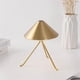 thumbnail image 3 of Lámpara de mesa sencilla, lámpara de noche, luz de noche de metal, lámpara de ambiente, forma de hongo triangular, 3 of 6