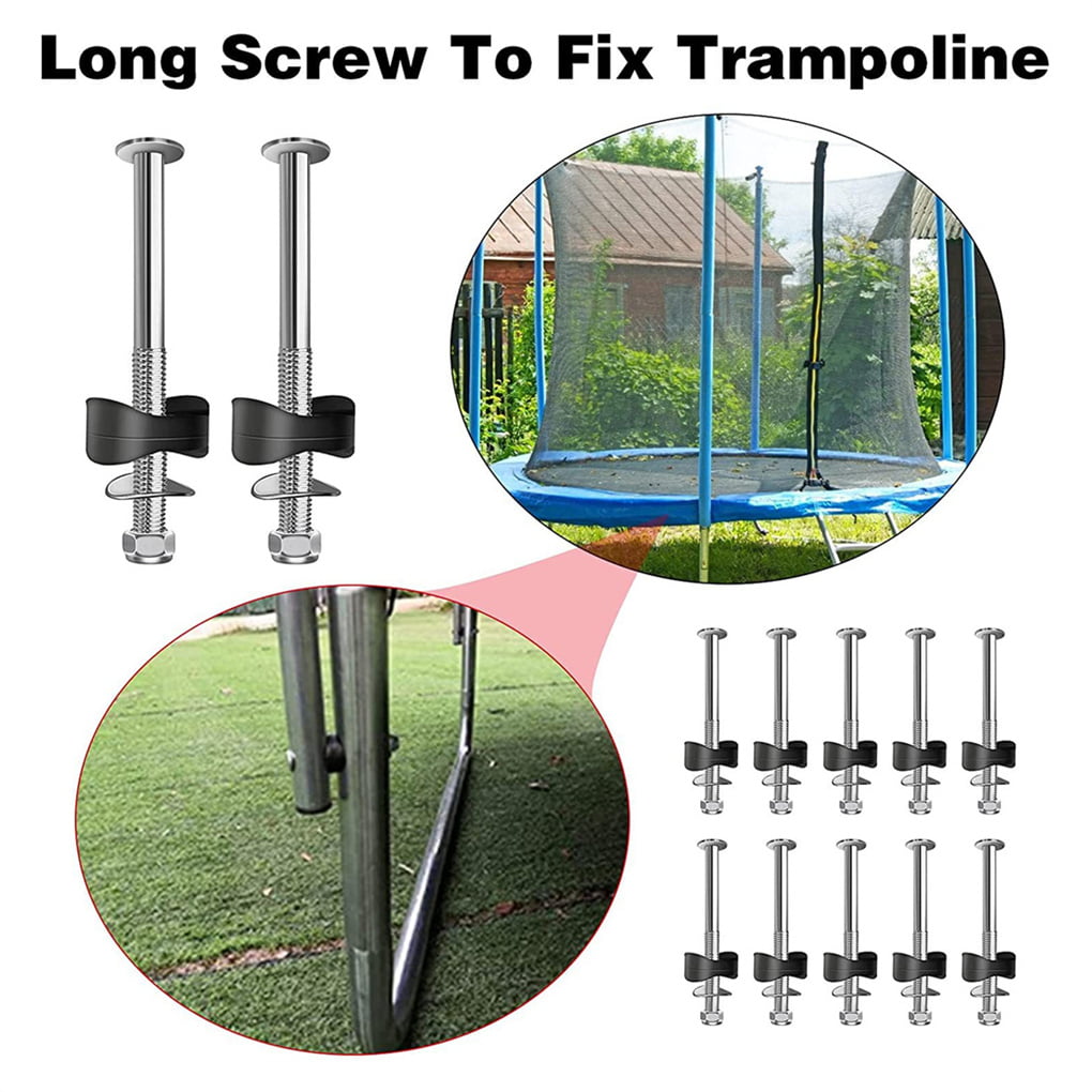 12Pcs Trampoline Screws Fine Novel Durable Long Trampoline Accessories Part Tool 