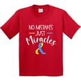 thumbnail image 3 of Inktastic No Mistakes, Just Miracles Down Syndrome Awareness Youth T-Shirt, 3 of 5