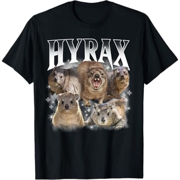 Hyrax Vintage Ugly Funny Meme Retro Animal T-Shirt