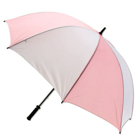 Jef World Of Golf 531PK 62 in. Pink & White (Best Golf Umbrella In The World)