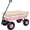 Pink, variant on Classic Steel & Wood Utility Wagon for Family, Kids & Gardening, 10” All-Terrain Pneumatic Tires, 176 lb Capacity, Foldable Handle, Removable Wooden Sides (Red)