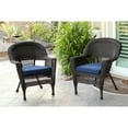 thumbnail image 5 of Wicker Patio Chairs Set of 2 with Cushions - Outdoor Furniture for Porch Deck Garden-Color:Espresso, 5 of 5