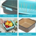 thumbnail image 4 of Euchoiz Microwave Steamer Silicone Cookware Food Container, with Removable Filter, BPA Free, 5.6x5.6x2 Inch, 4 of 7