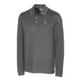 thumbnail image 2 of Men's Cutter & Buck Steel Northern Arizona Lumberjacks Vault Advantage Tri-Blend Pique Big & Tall Long Sleeve Polo, 2 of 3