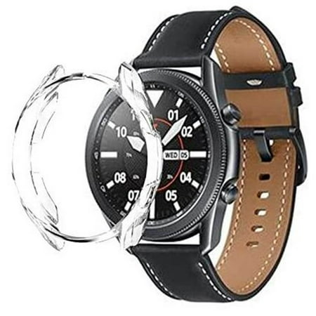 BISEN For Samsung Galaxy Watch 4 Classic (42 mm) Case, Clear TPU Protective Cover Armor, Shock Adsorption, Drop Protection