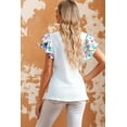 thumbnail image 3 of Ushdele Flirty Puff Sleeve Tee - Soft White, Everyday Chic, 3 of 8