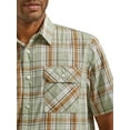 thumbnail image 3 of Wrangler® Men's Short Sleeve Plaid Shirt, Sizes S-5XL, 3 of 4