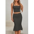 thumbnail image 2 of Conjunto de dos piezas CHYRII para mujer, sin mangas, cuello cuadrado, 2 of 7
