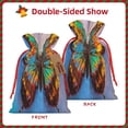thumbnail image 2 of Naloa Oil Painting Beautiful Butterfly Drawstring Christmas Bags, 3D Xmas Gift Bags, Christmas Wrapping Bags, Xmas Goodie Bags, Treat Pouch Bags, Party Favor Bags-Small, 2 of 9