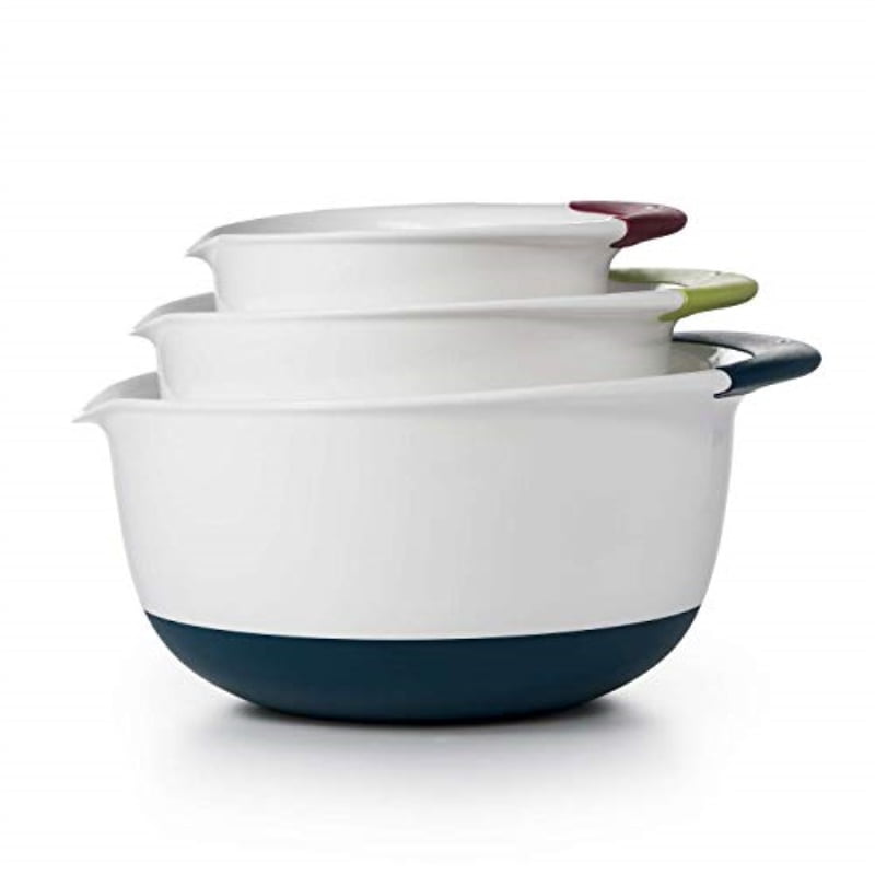 OXO 1115580 Good Grips 3-Piece Mixing Bowl Set with Red/Green ...