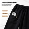 thumbnail image 4 of WMTBSRSW Women's Plus Size Fleece Jogger Sweatpants for Petite Women Cozy Drawstring Tapered Sweatpants Winter Warm High Waist Workout Joggers with Pockets, 4 of 5