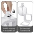 thumbnail image 4 of sixwipe 2 Pack Kitchen Hand and Dish Soap Dispenser Set, Soap Dispenser Bottle with Pump, Dispenser Bottle for Washing Up Liquid, Hand Wash, Wish, Shampoo, Lotion Dispenser Bottle for Kitchen & Bathroom(300ML), 4 of 7