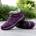 thumbnail image 1 of Zapatos de senderismo casuales de invierno Felpa Mujeres Hombres Tobillo Botas de nieve Zapatos de deporte (Púrpura 37) Likrtyny Tenis De Mujer Tenis De Hombre, 1 of 8