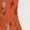 Orange, variant on Orange Floral Beaded Halter Mini Dress With Embroidered Corset Fit And Asymmetrical Hem