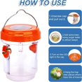 thumbnail image 5 of ACDANC 2026 New 2 Packs Wasp Trap - Solar Powered Bee Trap Outdoor for Yellow Jackets,Hornets and Wasps - Durable Wasp Killer and Bee Killer - Reusable Yellow Jacket Trap and Insect Trap, 5 of 5
