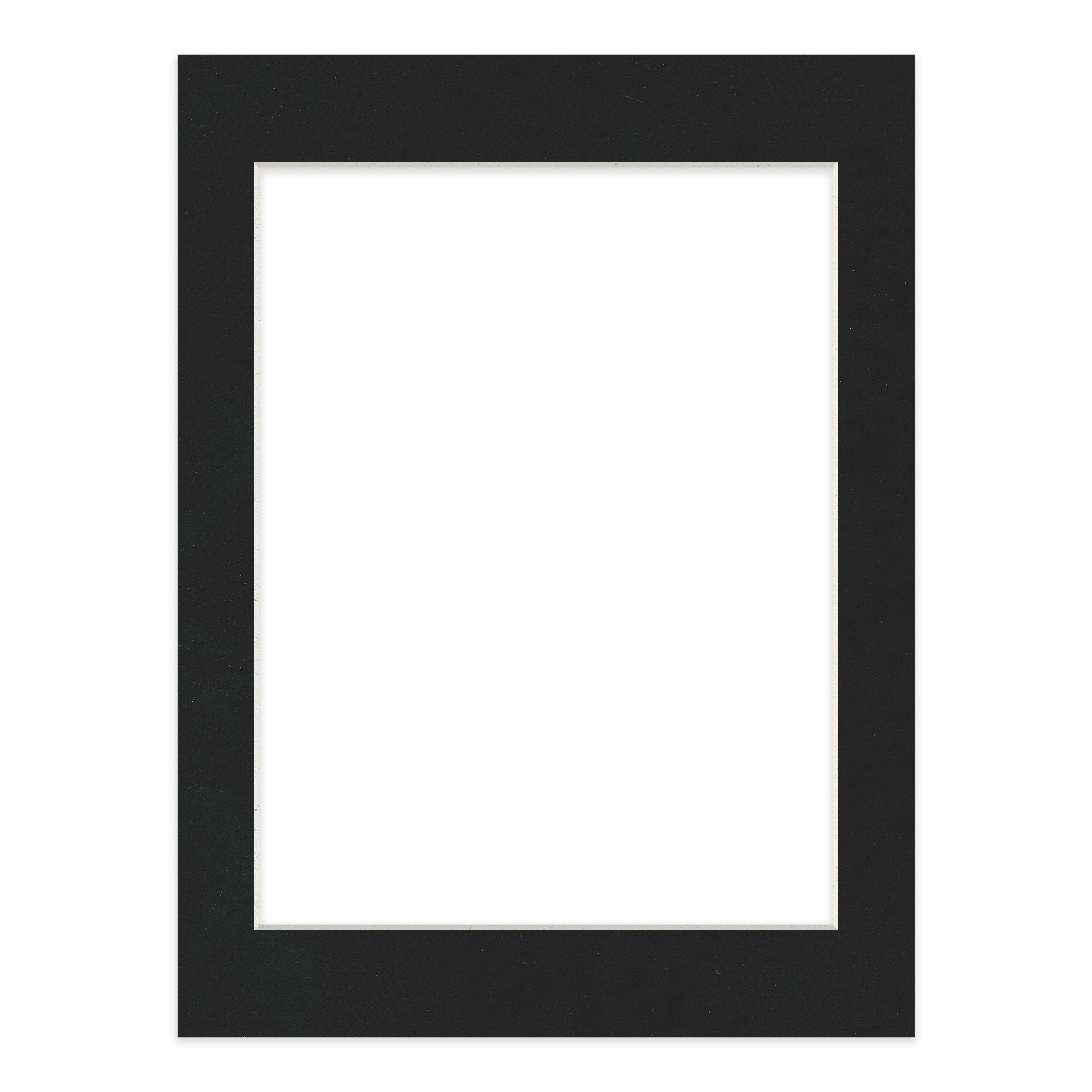 Black Suede Picture Frame Mat for 18x24 Frames - Fits 15x22 Photos - 1 Mat