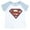 Supergirl, white, variant on Justice League Super Girl Ringer T-Shirt Logo Toddler to Big Kid