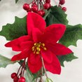 thumbnail image 3 of Simulación Navidad Rattan-Dragon Barba Fruta Roja Flor Navideña A05623, 3 of 12