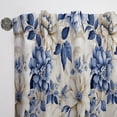 thumbnail image 6 of Designart "Blue Victorian Floral Damask IV" Damask Room Darkening Curtain Single Panel, 6 of 6