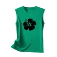 thumbnail image 4 of Aloohaidyvio Tank Tops for Women,Women's Summer Flower Print Basic Tank Tops 2024 Round Neck Soft Casual Loose Sleeveless Shirts, 4 of 4