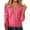 Watermelon Red, variant on YEJIMAN Cozy Sweaters for Women Fall V Neck Tops Casual Lightweight Knit Pullover Sweater Womens Long Sleeve Tops Purple