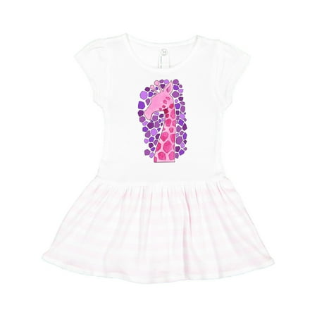 

Inktastic Giraffe in pink- silhouette Gift Toddler Girl Dress