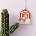 thumbnail image 3 of Colgante de pared Baoblaze decoración bohemia tapiz de cuerda borla adorno colorido tejido a mano colgar en la pared, 3 of 8