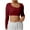 Red, variant on Lenpel Women's Crop Tops Long Sleeve Scoop Neck Floral Embroidery Slim Cropped T Shirts Going out Tees Casual Workout Blouses(Yellow,X-Large)