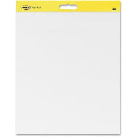 post-it super sticky wall easel pad, 20 x 23 inches, 20 sheets/pad, 2 pads (566), portable white premium self stick flip chart paper, rolls for portability, hangs with command strips