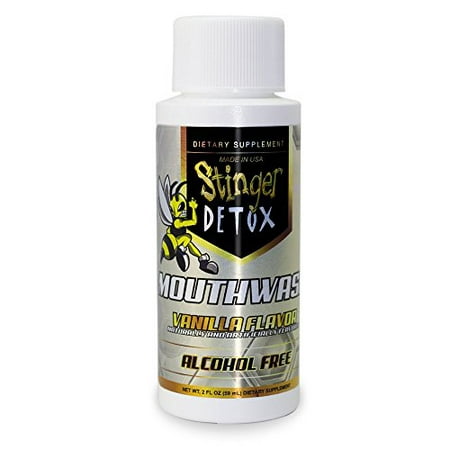 Stinger Detox Mouthwash 2 fl oz - Alcohol FREE - Dietary