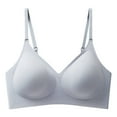 thumbnail image 4 of Women's Thin Seamless Vest Soft Support Large Chest Small Half Fixed Cup Breathable Bra, 4 of 4