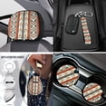 thumbnail image 4 of Uorisanigo Western Aztec Tribal Front Back Seat Cover Full Set with Steering Covers Seatbelt Shoulder Pad Armrest Cover Headrest & Gear Shift & Handbrake Covers Car Coasters Key Chains,18 Pieces, 4 of 7