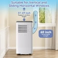 thumbnail image 3 of 8000 BTU Portable Air Conditioner, Cools Up to 420 Sq. Ft., Portable AC Unit with Cooling, Dehumidifier and Fan Functions, Remote Control, LED Display, and Window Venting Kit Included, 3 of 7
