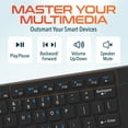 thumbnail image 6 of Delton N60 Computer Wireless Keyboard with Touchpad, Small Portable Computer Keyboard, Mini Bluetooth Keyboard With Built-in Touchpad For Laptop/pc/tablets/ and Phones - Black, 6 of 9