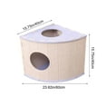 thumbnail image 3 of OAVQHLG3B Cat House Pet Bed Prevents Furniture Damage Portable Grinding Claw Scratch Pad Hideaway Bed Felt Kitten Cave for Indoor Cats, 3 of 6