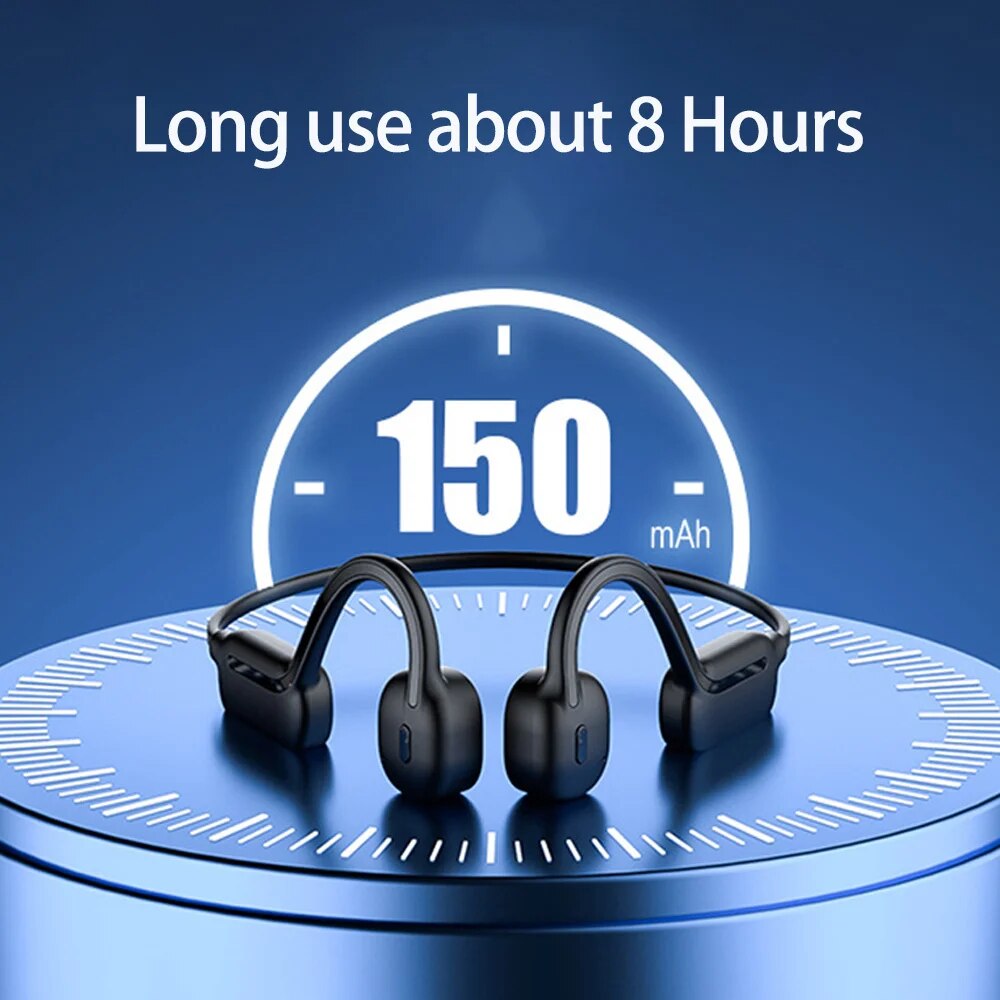 XIAOMI Swimming Bone Conduction Earphones Bluetooth Wireless Hifi Headphone IPX8 Waterproof 32GB MP3 Player Mic Headset Black